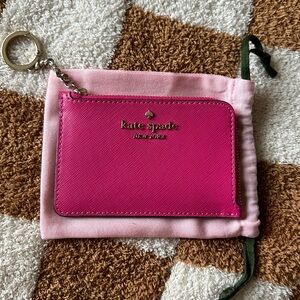 Kate Spade L-Zip Card Holder Keychain